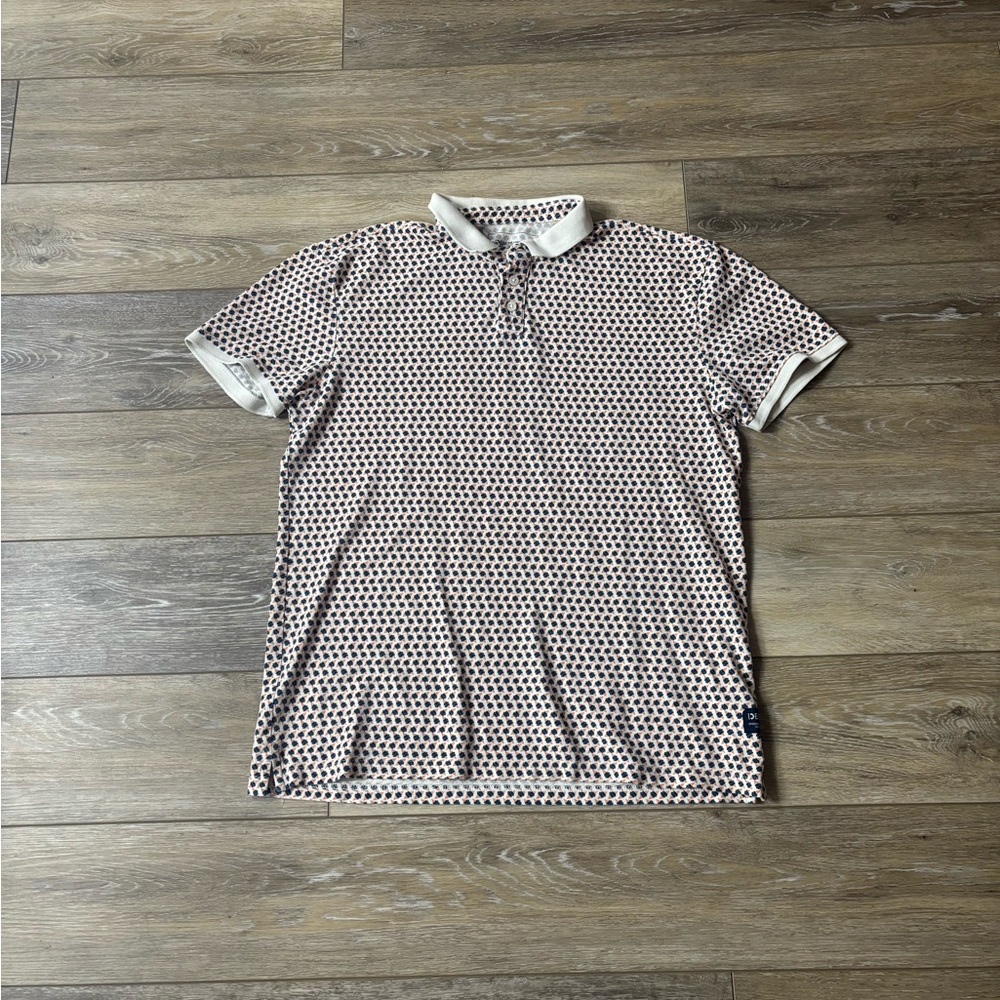 Denim By Tom Tailor Polo Shirt Sz L Cotton Preppy Golf Country Club Casual Work